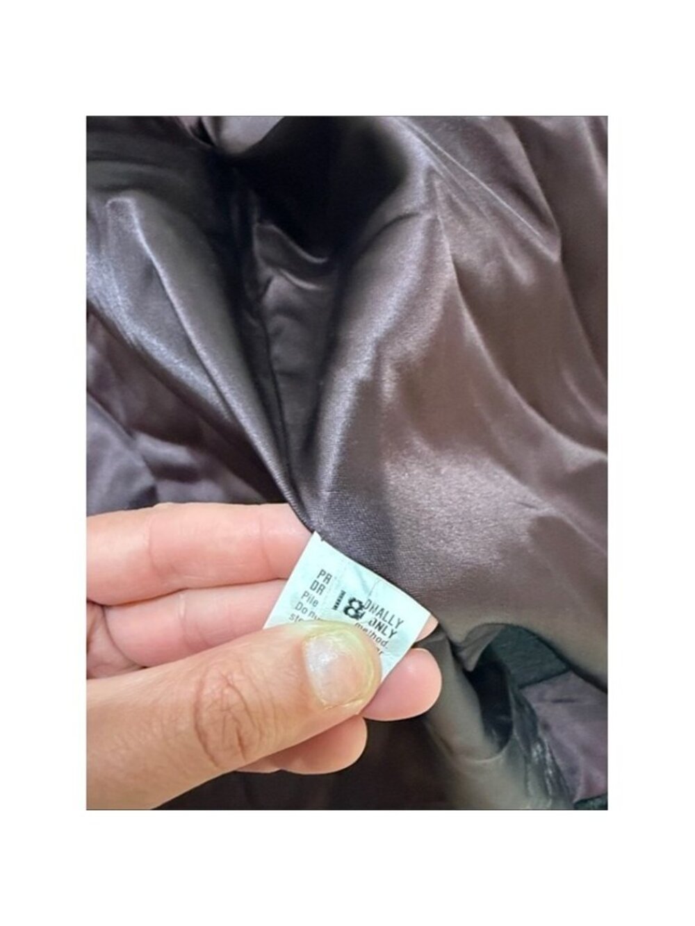 Vintage Monterey Fashions 80/90s faux mink coat black size large - Picture 6 of 9